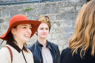 Olivia, taking a pétanque break