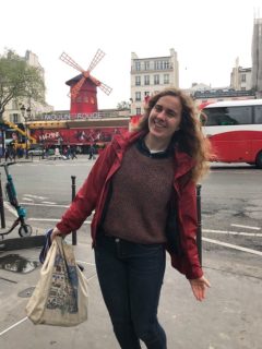 Kathryn Paton exploring the Pigalle neighborhood and the Moulin Rouge.