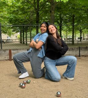 Playing Pétanque at the Luxembourg Garden